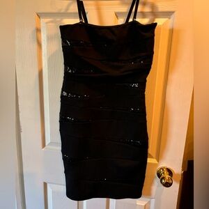 Suzie shier black sequin dress